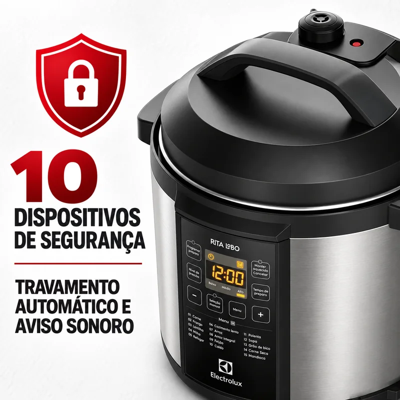 Detalhe dos dispositivos de segurança da Electrolux PCC20